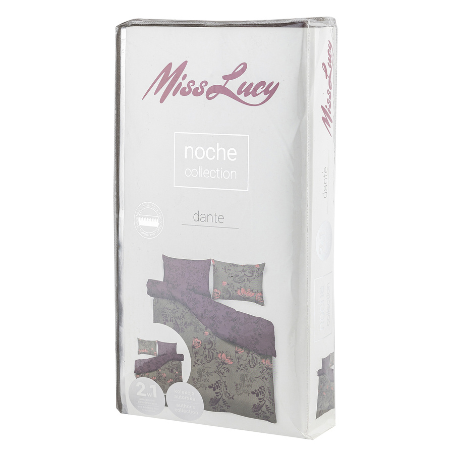 Pościel mikrofibra Miss Lucy Noche Dante 160x200 cm i 2x70x80 cm