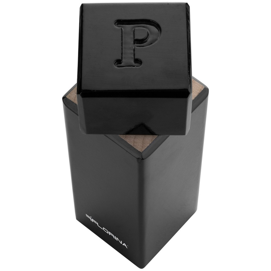 Młynek kubistyczny Florina czarny 18 cm