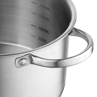 Garnek nierdzewny z pokrywką Florina Fava 20 cm 3,1 l