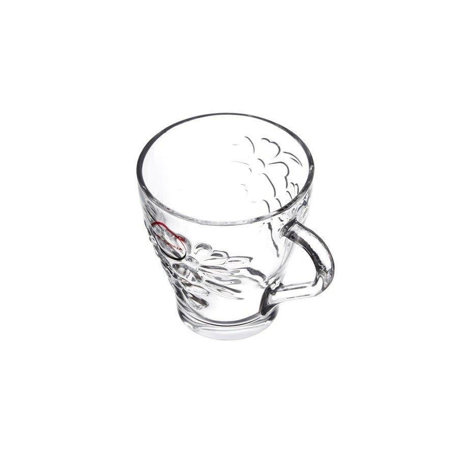 Kubek Florina Daisy szklany kwiaty 250 ml