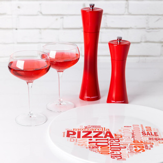 Młynek nowoczesny Florina 24 cm czerwony