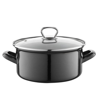 Garnek emaliowany Emalia Polska Pleszew Metalico 20 cm 2,9 l