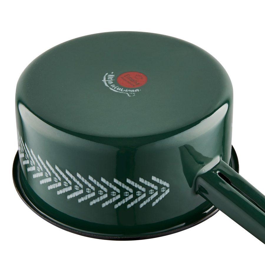 Komplet garnków emaliowanych na indukcję Emalia Polska Pleszew Boho 1,6 l; 2,5 l; 3,55 l ; 4,7 l; 6,25 l