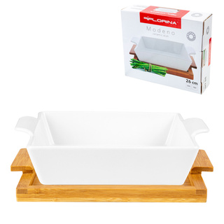 Naczynie ceramiczne na podstawie bambusowej Florina Modeno kwadratowe 26