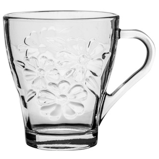 Kubek Florina Daisy szklany kwiaty 250 ml