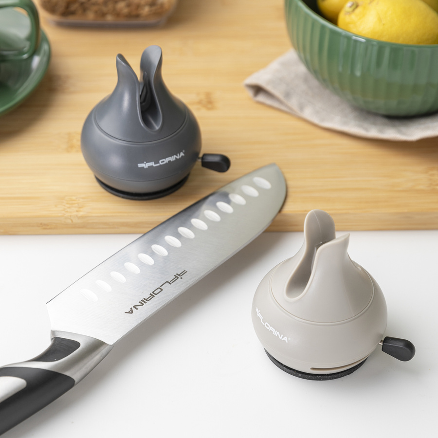 Ostrzałka kuchenna do noży Florina Sharp jasnoszara