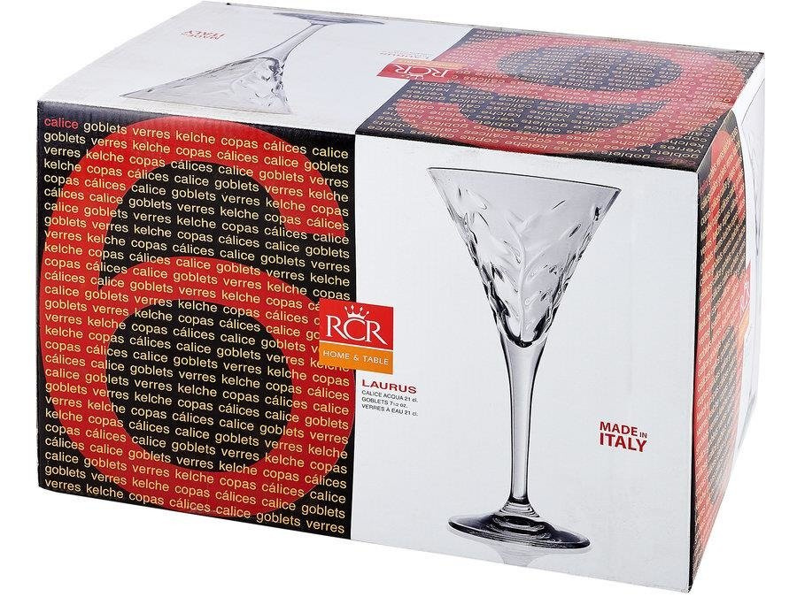 Kieliszki do wody RCR Laurus 210 ml 6 sztuk