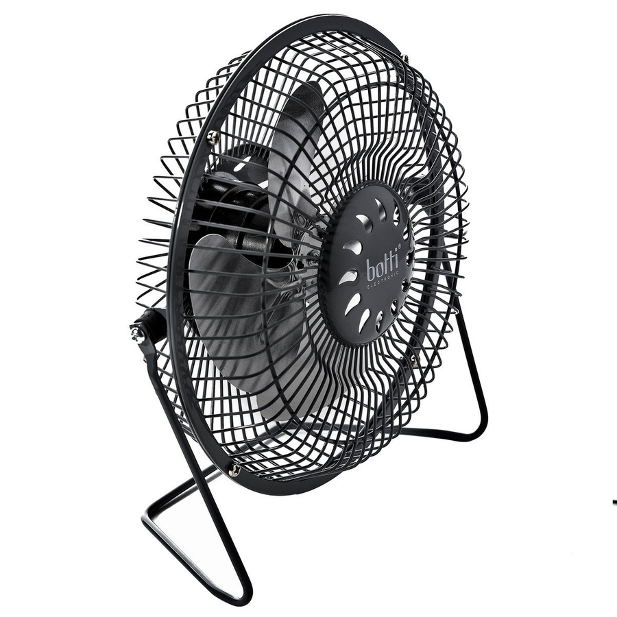Mini wentylator biurkowy USB Botti Electronic Zeffir czarny 15 cm moc 2,5 W