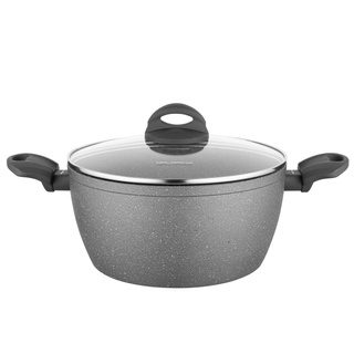 Garnek Florina Lava Stone by Mateusz Gessler 24 cm 4 l szary