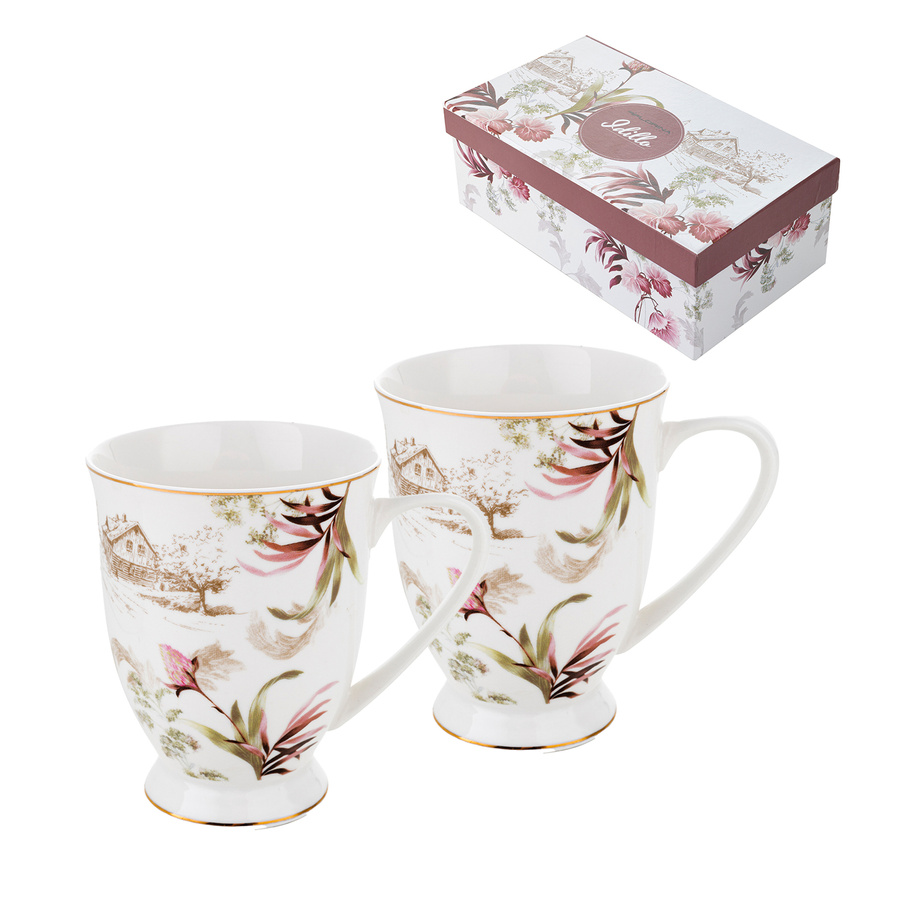 Kubki Florina Idillo New Bone China 2 sztuki 340 ml