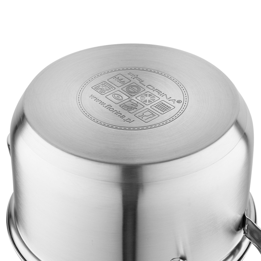 Komplet garnków ze stali nierdzewnej Florina Polpo 8 elementów