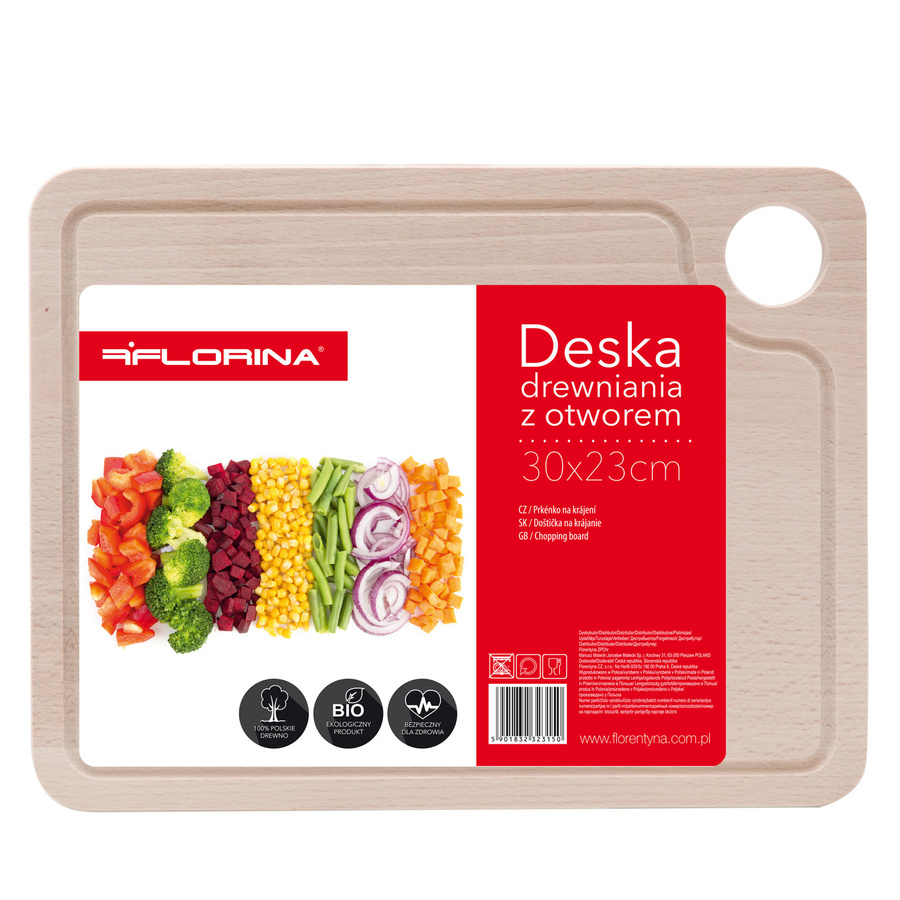 Deska kuchenna Florina z otworem 30 x 23 cm