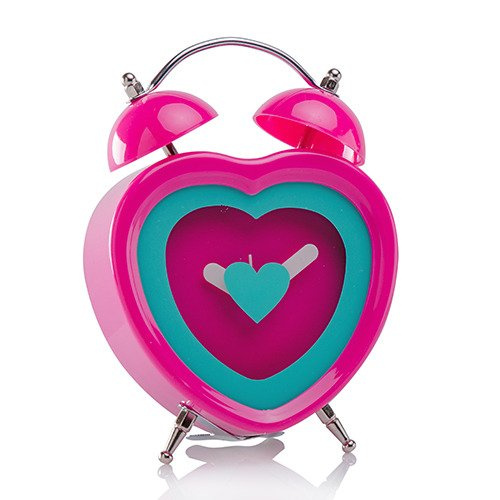 Zegar z budzikiem dla dzieci Koro różowy baterią Florina