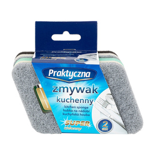 Zmywak kuchenny / gąbka do mycia naczyń Praktyczna 2 sztuki
