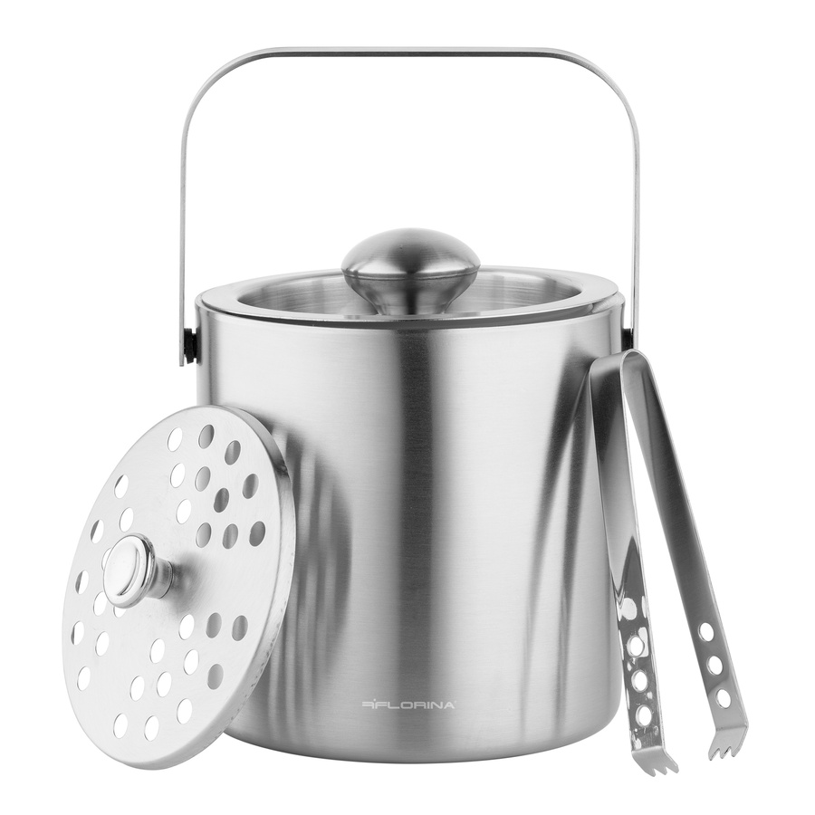 Wiaderko do lodu ze szczypcami Florina 1200 ml
