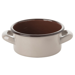 Garnek emaliowany Emalia Polska Pleszew Bruna 12 cm 650 ml