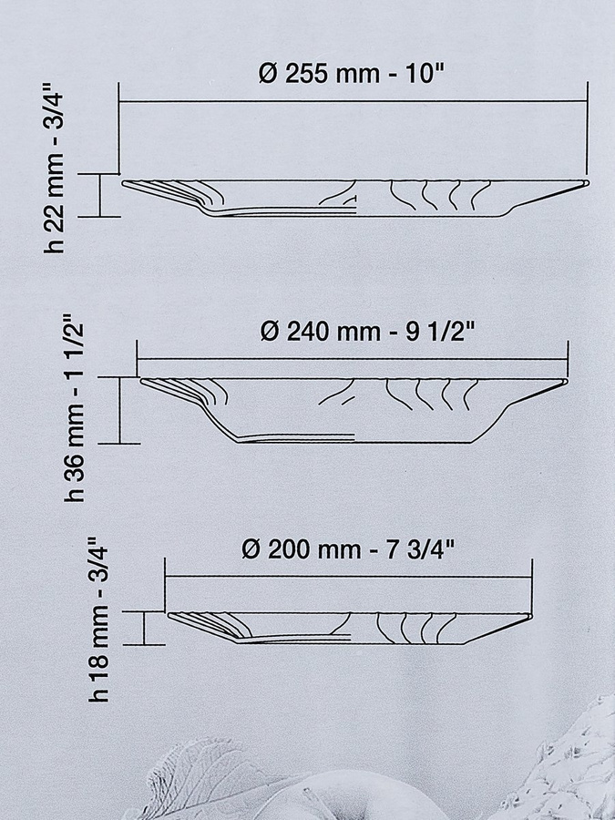 Talerze obiadowe Bormioli Rocco Ebro 18 elementów
