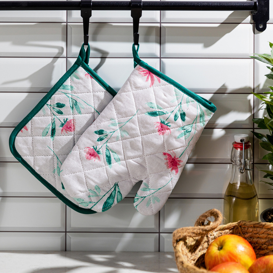 Rękawica kuchenna i łapka kuchenna Miss Lucy Gomes 18x25 cm; 20x20 cm