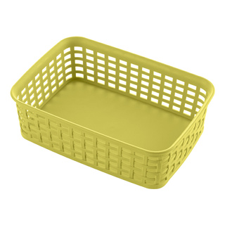 Koszyk rattanowy do przechowywania Praktyczna Capri 1,1 l prostokątny limonka