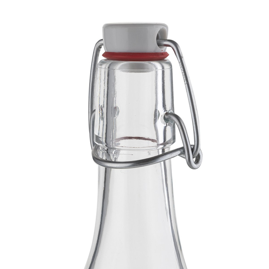 Szklana butelka z klipsem na nalewki, soki i oleje Florina Samba 1000 ml