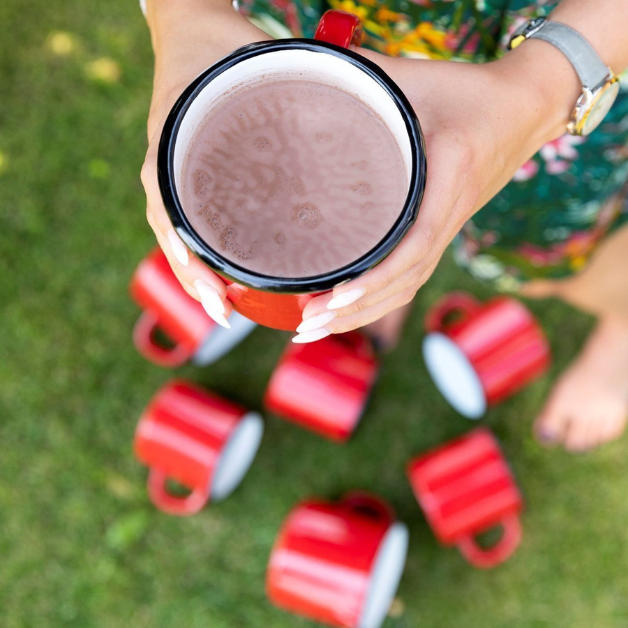 Kubek emaliowany gładki 9cm 500ml Emalia Polska Pleszew