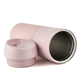 Kubek termiczny ze stali nierdzewnej Florina Leo różowy 450 ml