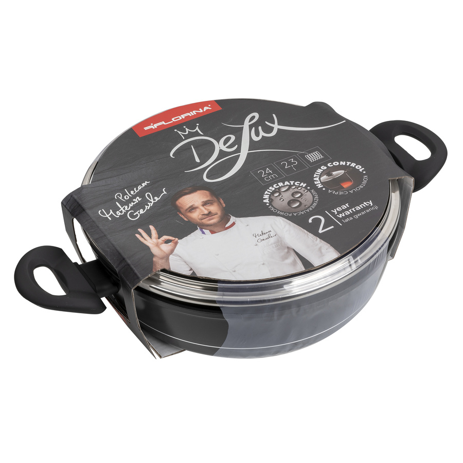 Garnek niski aluminiowy Florina Delux by Mateusz Gessler 24 cm 2,3 l