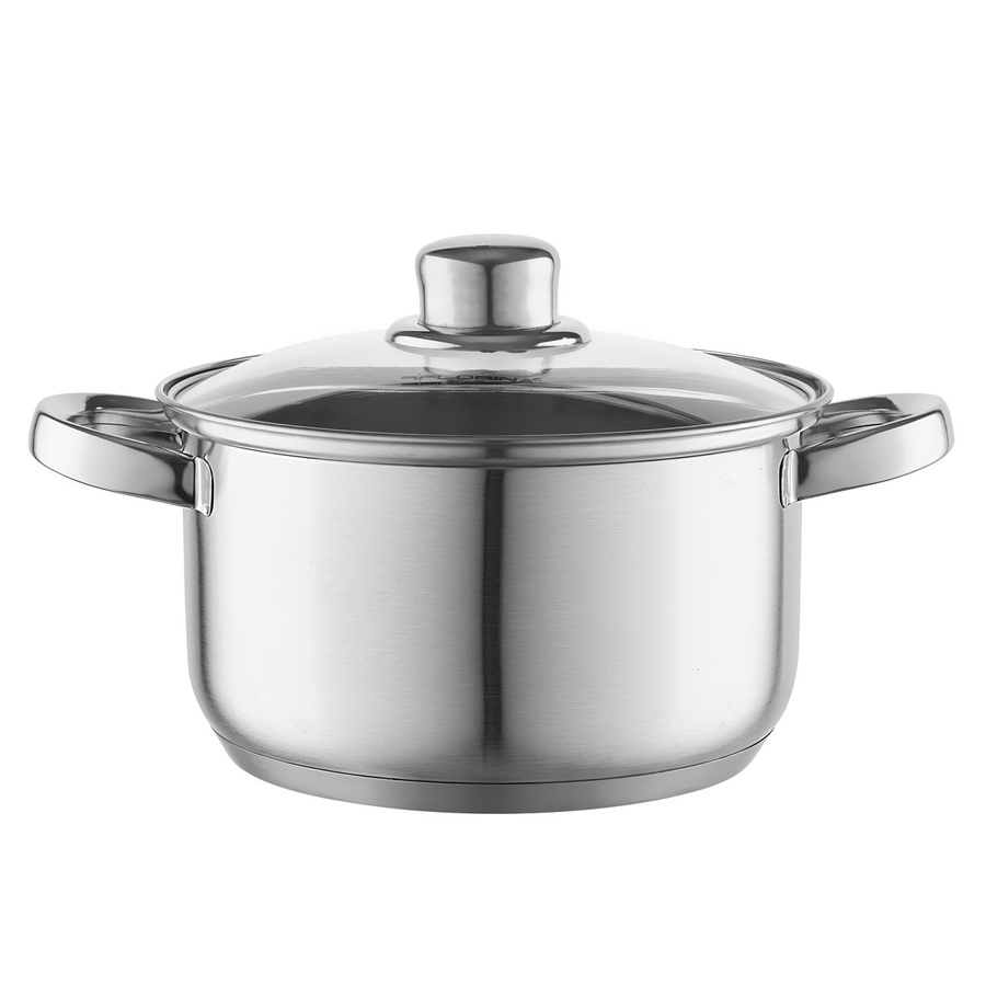 Komplet garnków ze stali nierdzewnej Florina Polpo 8 elementów