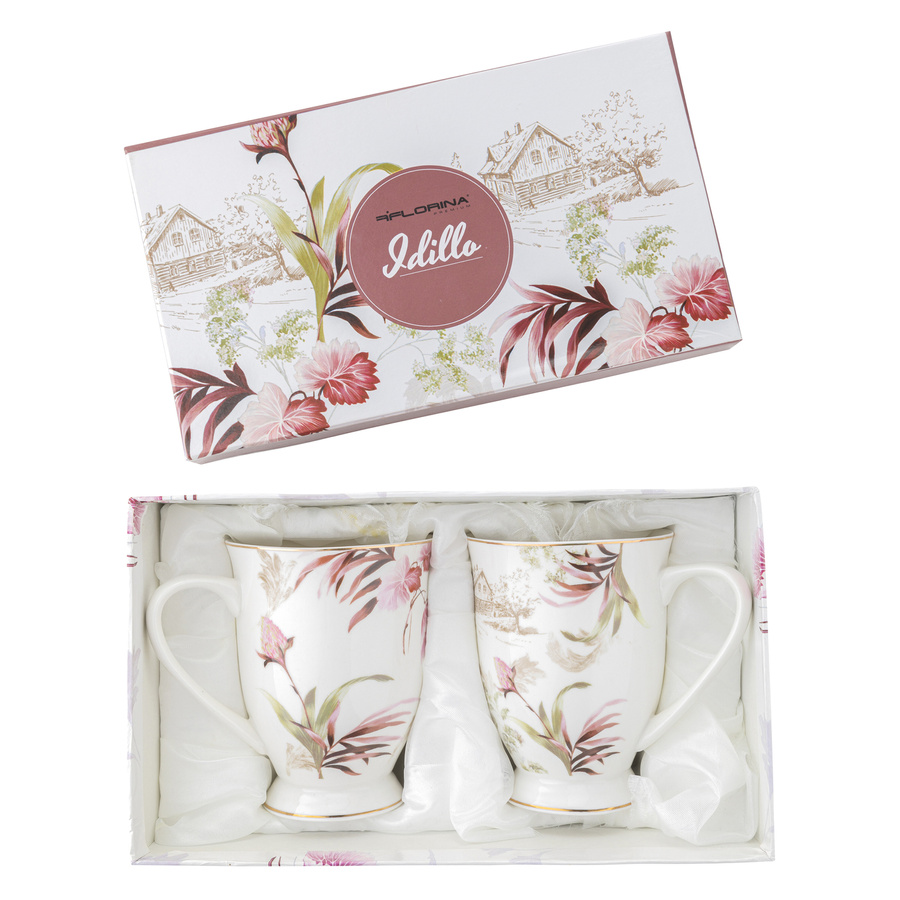 Kubki Florina Idillo New Bone China 2 sztuki 340 ml