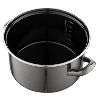 Garnek emaliowany Emalia Polska Pleszew Metalico 20 cm 3,3 l