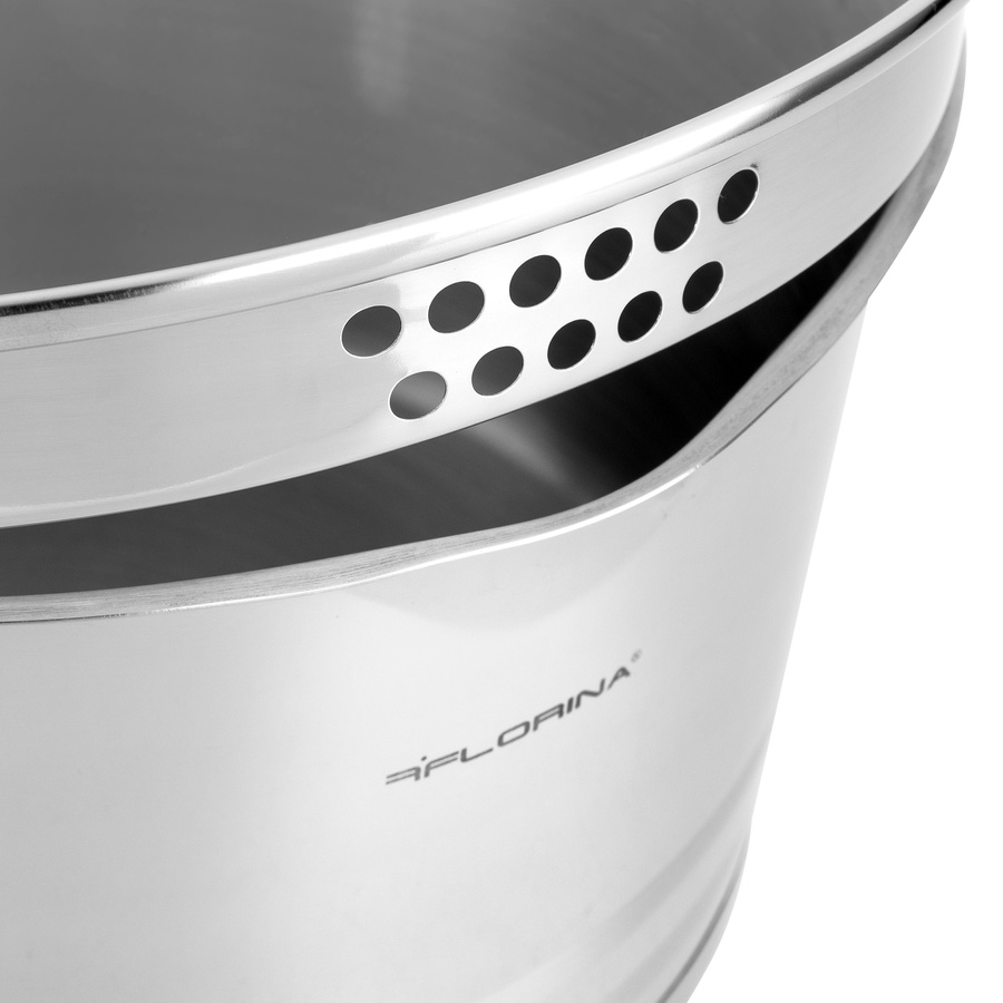 Komplet garnków nierdzewnych Florina Smart 1,5 l i 2 l i 2,5 l 4,5 l