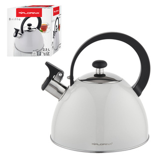 Czajnik ze stali nierdzewnej Florina Brillo jasnoszary 2,5 l