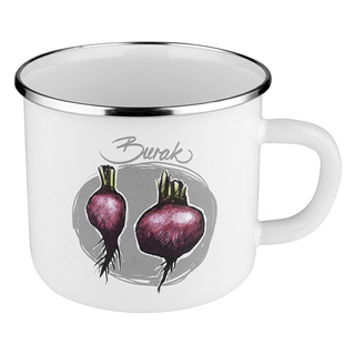 Zestaw kubków emaliowanych na indukcję Emalia Polska Pleszew Burak 