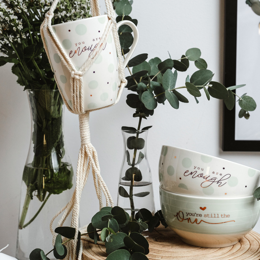 Salaterka / miseczka porcelanowa Florina Mint Dots 13 cm