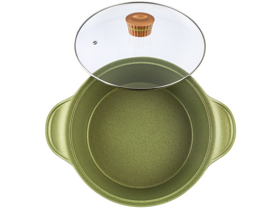 Garnek aluminiowy Florina Forest z pokrywką 28 cm 6 l