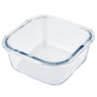 Szklany pojemnik z bambusową pokrywką do przechowywania żywności Florina Clavato 770 ml