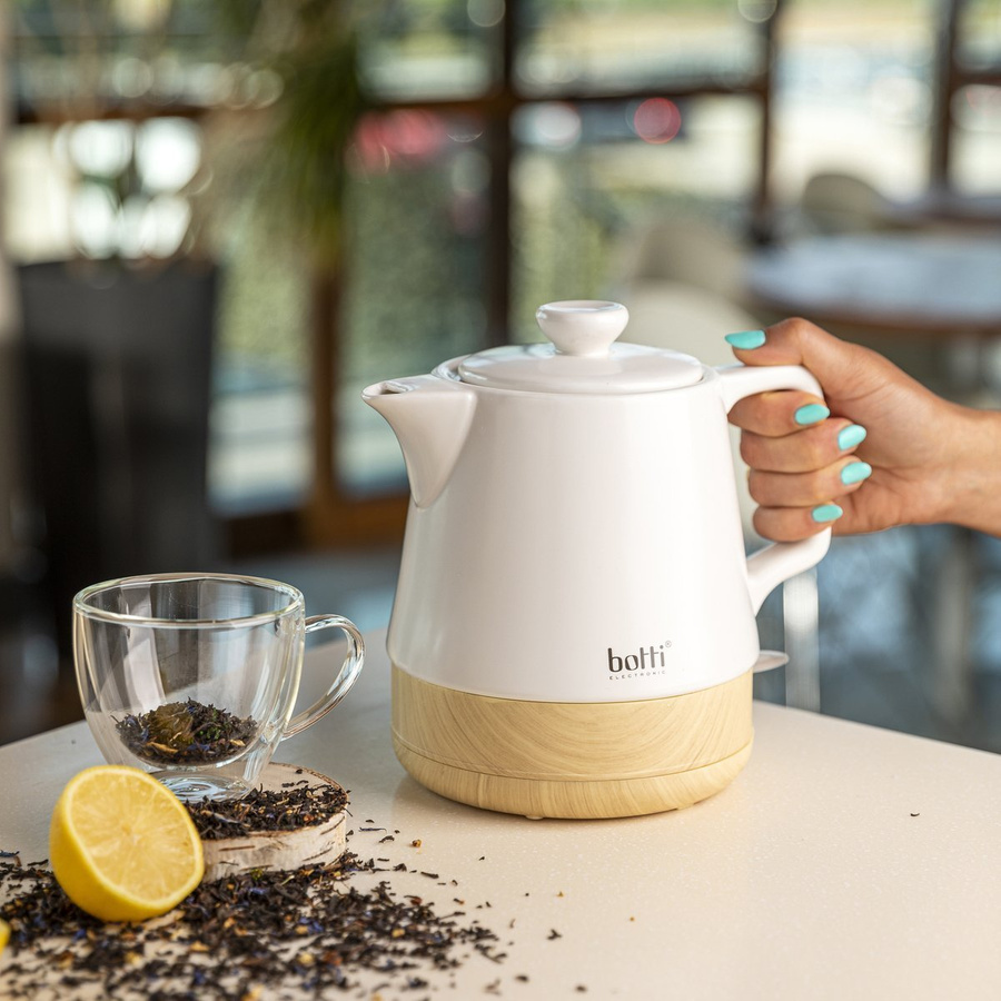 Czajnik elektryczny ceramiczny Botti Electronic Aspen 1l 1000 W