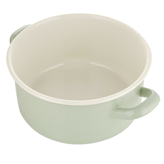 Garnek emaliowany Emalia Polska Pleszew Forte zielony 3l