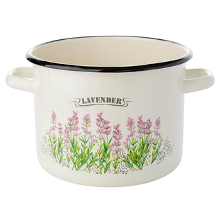 Garnek emaliowany na indukcję i gaz Emalia Polska Pleszew Lavello 6 l 22 cm 