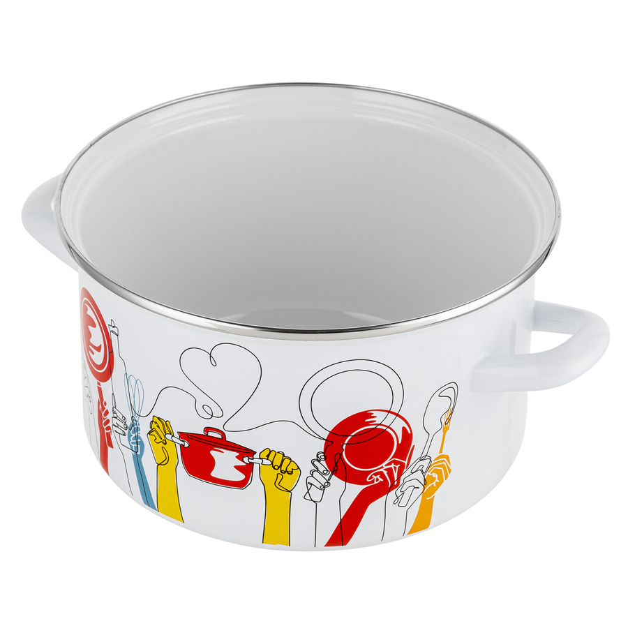 Garnek emaliowany Emalia Polska Pleszew Pepito 22 cm 4,7 l