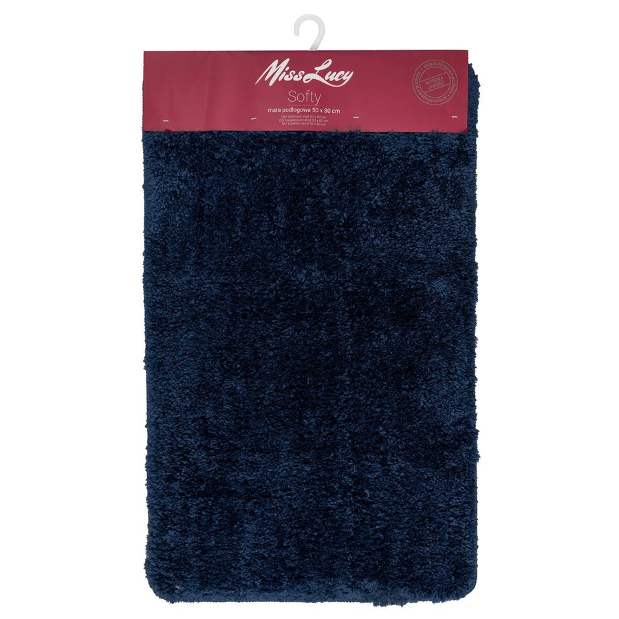 Dywanik łazienkowy Miss Lucy Softy 50 x 80 cm granatowy