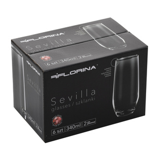 Komplet szklanek long drink Florina Sevilla 340 ml 6 sztuk
