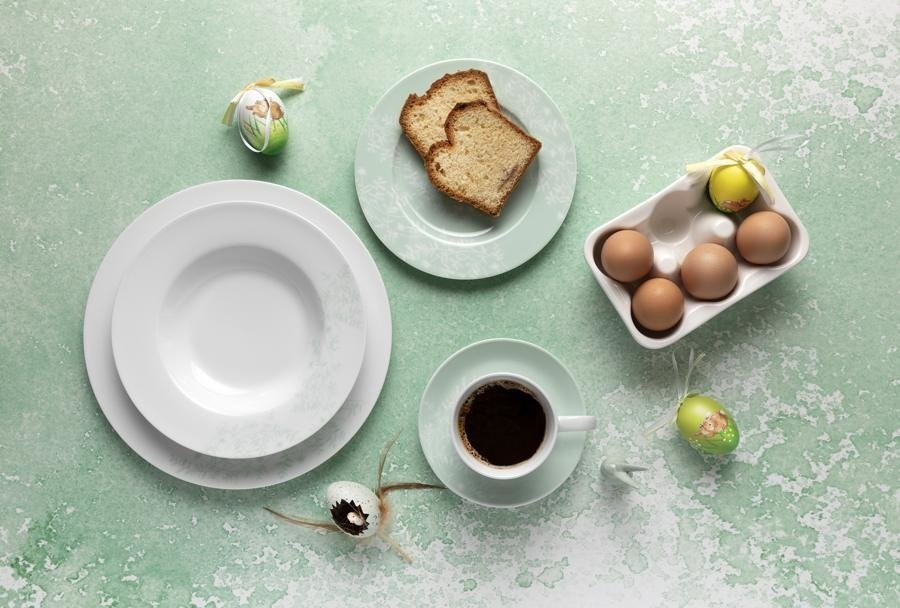 Talerz głęboki Florina Leaves 21,5 cm zielony