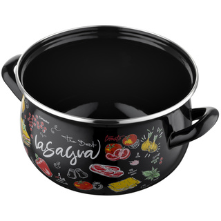 Garnek emaliowany Emalia Polska Pleszew Lasagna 18 cm 3 l