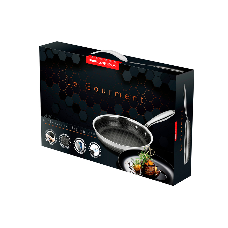 Patelnia nierdzewna Florina Le Gourment 20 cm