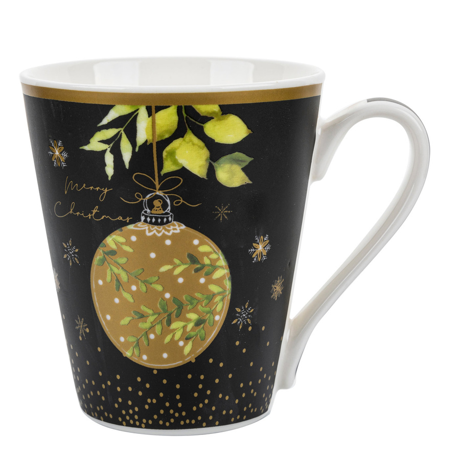 Kubek porcelanowy Florina Victoria Black 310 ml