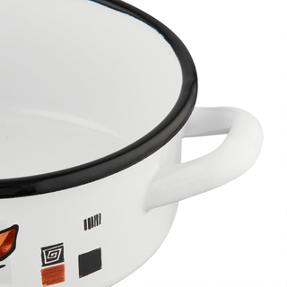 Garnek emaliowany Emalia Polska Pleszew Tulip 16 cm 1,4 l