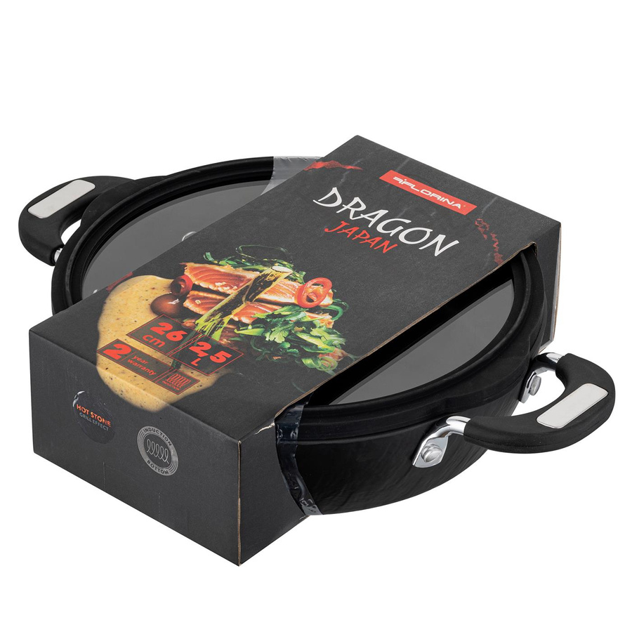 Garnek aluminiowy niski Florina Dragon 26 cm 2,5 l