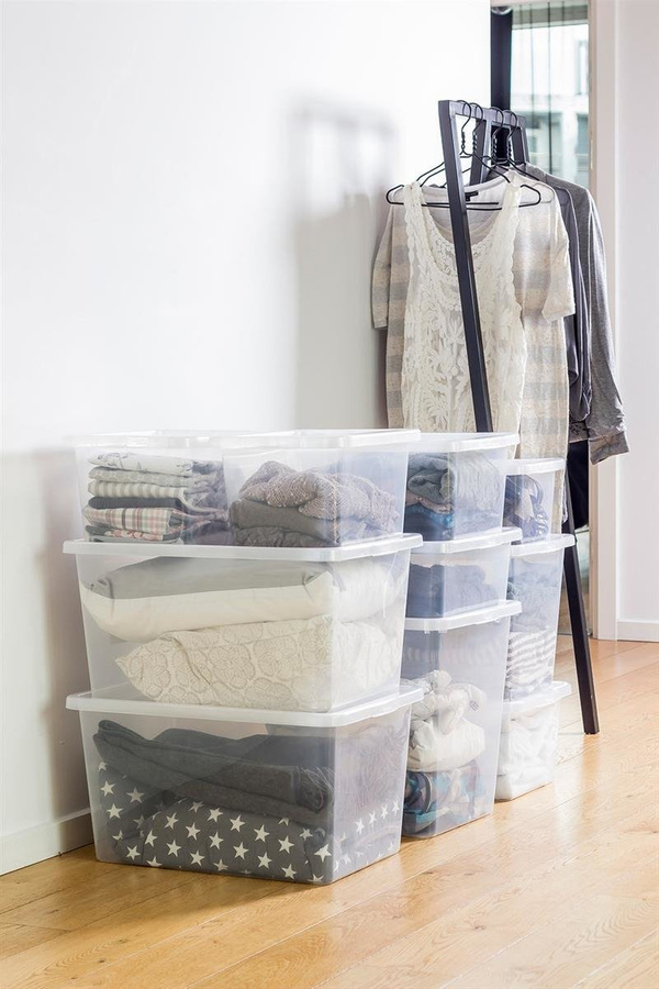 Zestaw 3 pojemników z pokrywą Basic 48l