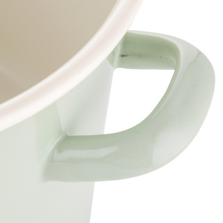 Garnek emaliowany Emalia Polska Pleszew Forte jasnozielony 23 cm 8 l